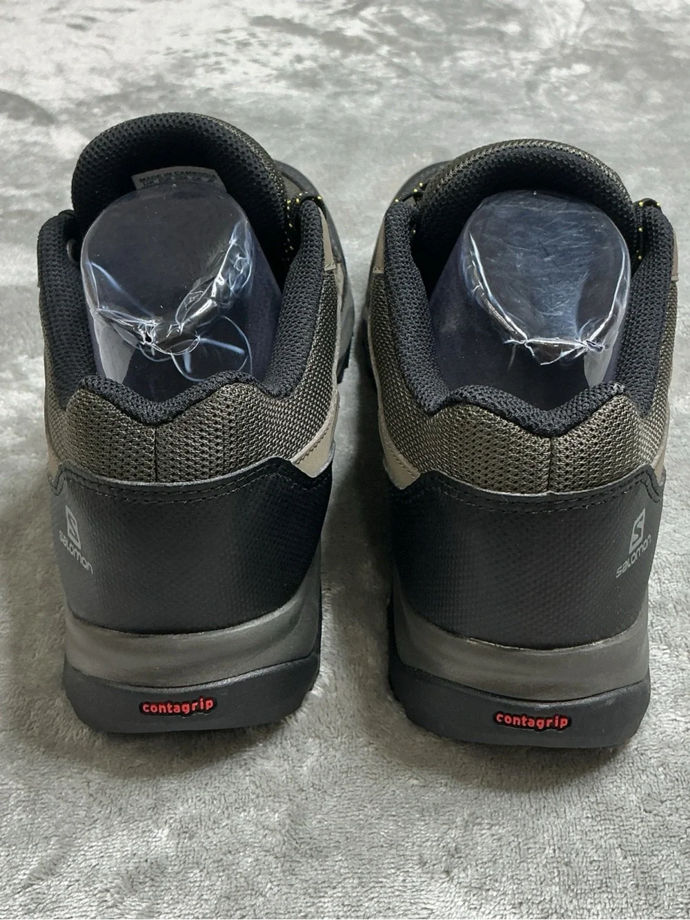 Salomon Barrakee Hiking Shoes Men's 9.5 Beluga Bungee Cord Black outdoor comfort